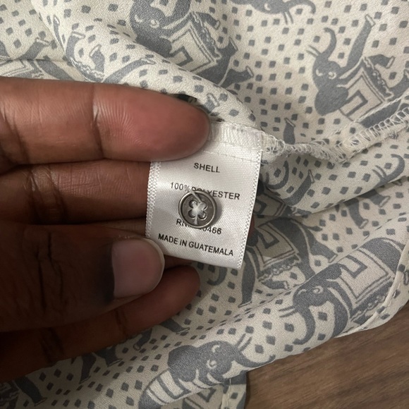 EUC L Elephant Print Blouse - Picture 5 of 8